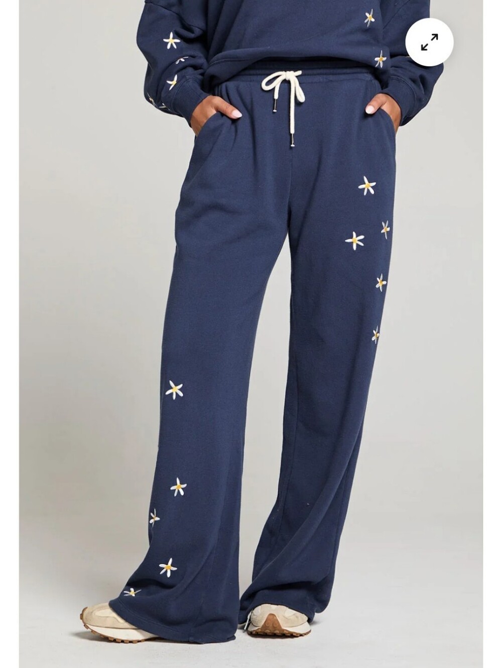 Chaser Wide Leg Daisy Sweatpants